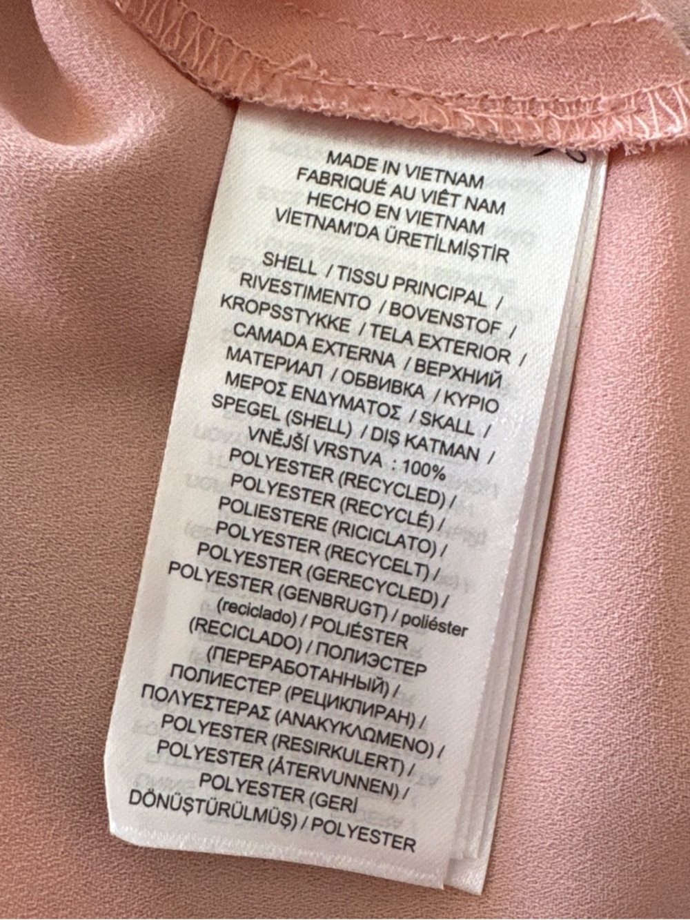 Ralph Lauren Pink Floral V-Neck Midi Dress. 16 - Picture 10 of 11